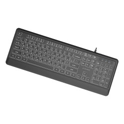 Gembird KB-UML-04-CYRL Slim Wired Keyboard USB-A + USB-C / black