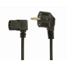 Gembird PC-186A-VDE Power Cord (right angled C13) 1.8m / black