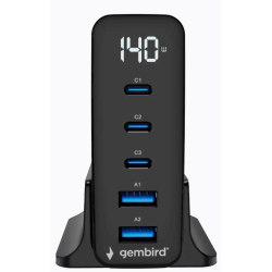 Gembird TA-UC-2A3C-PD140-01-BK