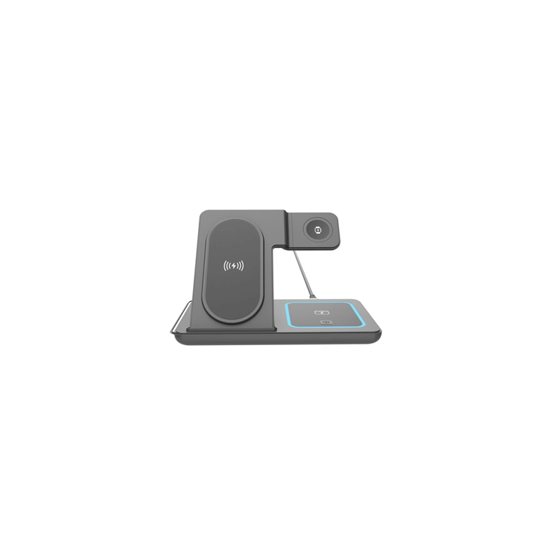 Gembird TA-WPC31A-01-BK 3in1 Foldable Wireless Charger 15W