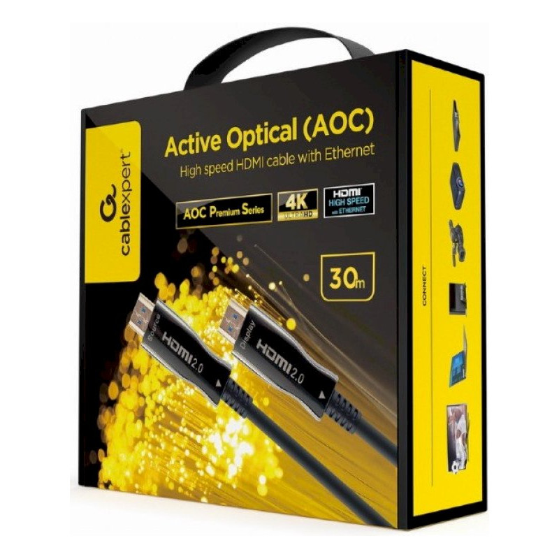 Gembird CCBP-HDMI-AOC-30M-02 Active Optical HDMI Cable 30 m HDMI 2.0 4K UHD
