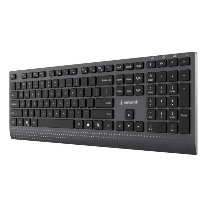 Gembird KB-MCH-06 Slim Multimedia Keyboard USB US