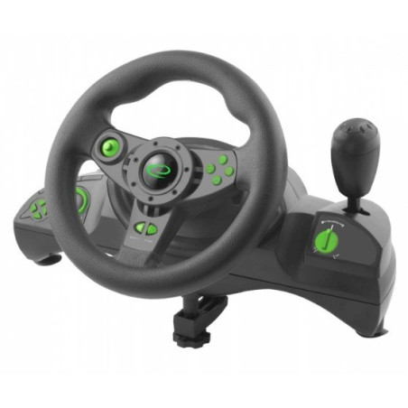Esperanza EGW102 USB Gaming Controller – Steering Wheel for PC, PlayStation 3