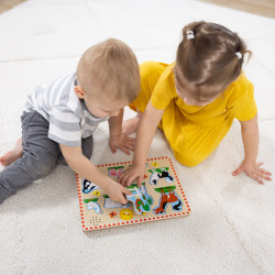 Melissa & Doug MPZ WPZ Farm Anml Sound Pzl8Pc GML Forminė dėlionė 8 vnt Gyvūnai