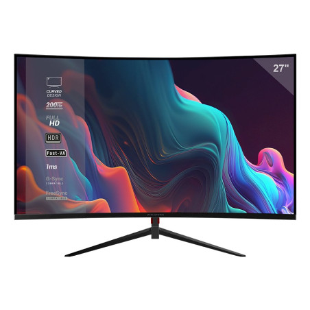 Mars Gaming MV27C 27" Curved 1500R Gaming Monitor FHD Fast VA 200Hz / Black