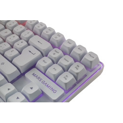 Mars Gaming MCPWTKLWUS Keyboard and Mouse Set RF Wireless + USB QWERTY US International / white