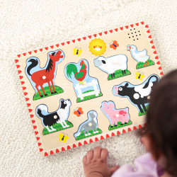 Melissa & Doug MPZ WPZ Farm Anml Sound Pzl8Pc GML Shape puzzle 8 pc(s) Animals
