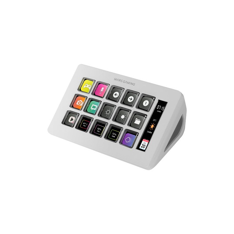 Mars Gaming MSDONEW Live Content Creation Controller 15 buttons / white