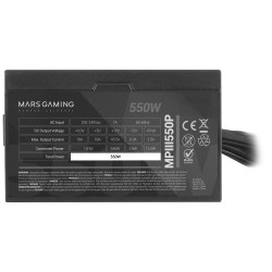 Mars Gaming MPIII550P Power Supply Unit 550 W 24-pin ATX ATX / black