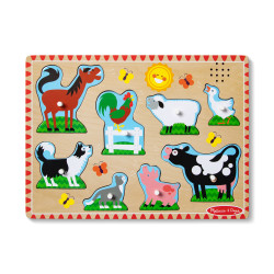 Melissa & Doug MPZ WPZ Farm Anml Sound Pzl8Pc GML Shape puzzle 8 pc(s) Animals