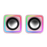Mars Gaming MSCUBEP Compact RGB Gaming Speakers 8W DSP / pink