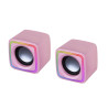 Mars Gaming MSCUBEP Compact RGB Gaming Speakers 8W DSP / pink