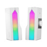 Mars Gaming MSDUOW Bluetooth 5.0 Stereo Soundbar Speaker RGB Mesh DSP 15W / white