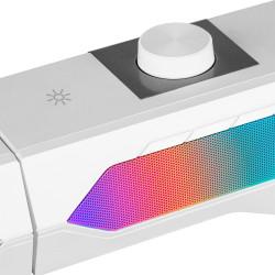 Mars Gaming MSDUOW Bluetooth 5.0 Stereo Soundbar Speaker RGB Mesh DSP 15W / white