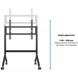 Multibrackets MB-4237 Mobile Floor Stand for 50–86" TVs / 90 kg