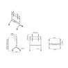 Multibrackets MB-4237 Mobile Floor Stand for 50–86" TVs / 90 kg