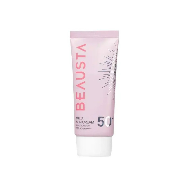 Beausta Mild Sun Cream Pink Tone-Up SPF50+ 50 ml