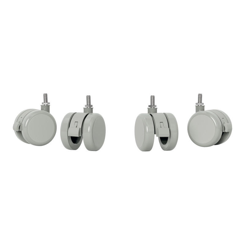 Leitz 53740085 furniture wheel Grey 4 cm 4 pc(s)