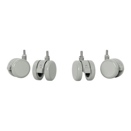 Leitz 53740085 furniture wheel Grey 4 cm 4 pc(s)