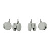 Leitz 53740085 baldo ratukas Pilka 4 cm 4 vnt