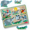 Melissa & Doug MPZ WPZ Zoo Animals Sound Pzl GML Forminė dėlionė 8 vnt Gyvūnai