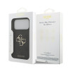 Guess PU 4G Metal Logo Case for iPhone 18 Pro Max / Grey