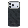 Guess PU Leather 4G Gold Frame MagSafe Case for iPhone 18 Pro Max / Black