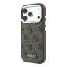 Guess PU Leather 4G Gold Frame MagSafe Case for iPhone 18 Pro / Brown