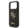 Guess PU Fixed Glitter 4G Metal Logo Case for iPhone 18 Pro / black