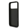Guess PU Fixed Glitter 4G Metal Logo Case for iPhone 18 Pro Max / Black