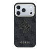 Guess PU 4G Resin Metal Logo Case for iPhone 18 Pro / Black