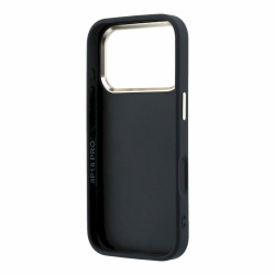 Guess PU 4G Resin Metal Logo Case for iPhone 18 Pro Max / black