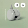 Leitz 53740085 baldo ratukas Pilka 4 cm 4 vnt