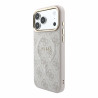 Guess PU Leather 4G Gold Frame Embossed MagSafe Case for iPhone 18 Pro Max / Pink