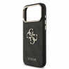 Guess PU 4G Metal Logo Strap Case for iPhone 18 Pro Max / Black