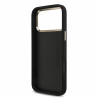 Guess PU 4G Metal Logo Strap Case for iPhone 18 Pro Max / Black