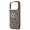 Guess PU 4G Metal Logo Strap Case for iPhone 18 Pro / brown