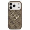 Guess PU 4G Metal Logo Strap Case for iPhone 18 Pro Max / Brown