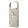 Guess PU 4G Metal Logo Strap Case for iPhone 18 Pro Max / pink