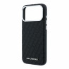 Karl Lagerfeld PU Grained Allover Semi Wrap Magsafe Case for iPhone 18 Pro Max / Black