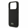 Lacoste PVC Iconic Petit Pique Metal Logo MagSafe Case for iPhone 18 Pro / Black