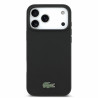 Lacoste PVC Iconic Petit Pique Metal Logo MagSafe Case for iPhone 18 Pro Max / black