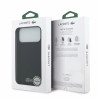 Lacoste PVC Iconic Petit Pique Metal Logo MagSafe Case for iPhone 18 Pro Max / black