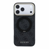 Guess PU 4G Ring Stand MagSafe Case for iPhone 18 Pro / Black