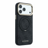 Guess PU 4G Ring Stand MagSafe Case for iPhone 18 Pro Max / black