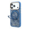 Guess PU 4G Ring Stand MagSafe Case for iPhone 18 Pro / Blue