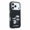 Karl Lagerfeld PU Semi Wrap Smooth Sketch Bodies Magsafe Case for iPhone 18 Pro / Black