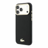 Lacoste PU Leather Champs Elysees Gold Logo MagSafe Case for iPhone 18 Pro / black