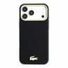 Lacoste PU Leather Champs Elysees Gold Logo MagSafe Case for iPhone 18 Pro / black