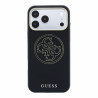 Guess PU Semi Wrap Perforated 4G Logo MagSafe Case for iPhone 18 Pro / black